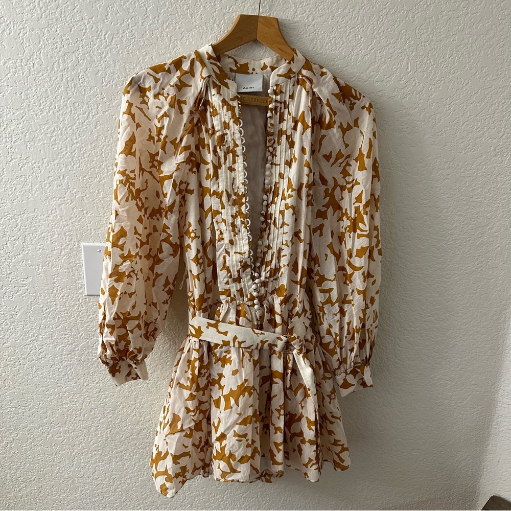 Acler Wolcott Dress Sienna Shadow size 2 - Picture 4 of 11